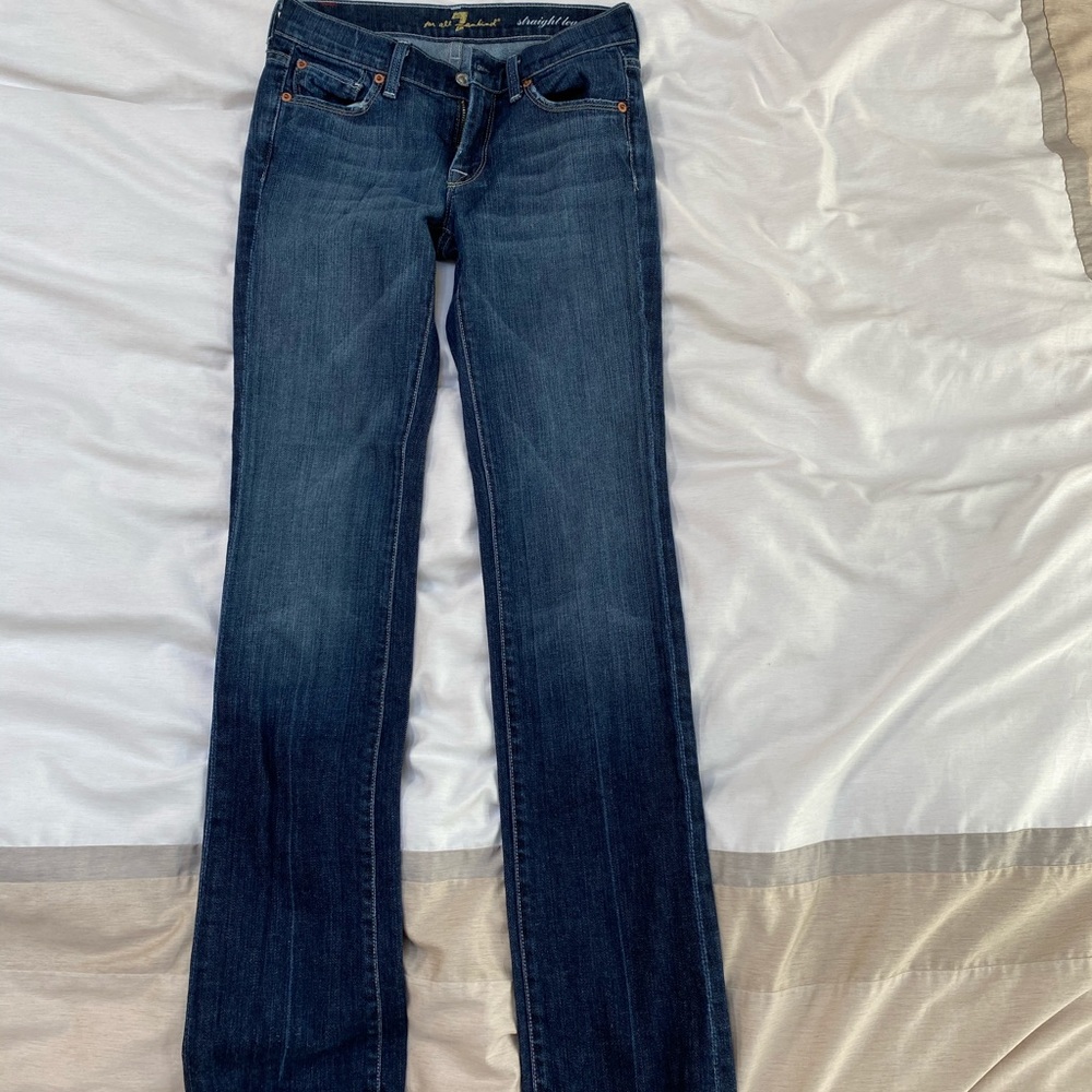 straight leg 2000s jeans Brand- ( all 7 man kind)